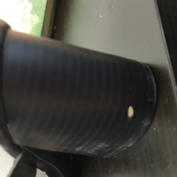 Qupid Dorcus triple band wooden chunky high heel - Picture 5 of 5